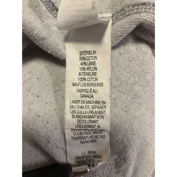 L.L. Bean L Regular Cotton Outdoor Classic Casual Henley Pullover Gray - Picture 7 of 7